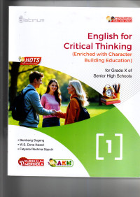 Image of PENDAMPING ENGLISH FOR CRITICAL THINKING AKM GRADE X KURMER