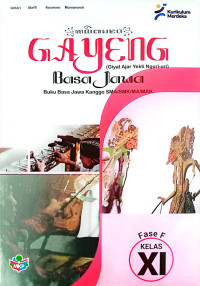 Image of GAYENG BASA JAWA  KANGGO SMA FASE F KELAS XI