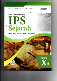 Image of IPS SEJARAH UNTUK SMA KELAS X SEMESTER 1 KURMER