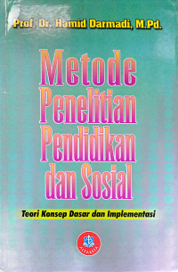 Image of METODE PENELITIAN PENDIDIKAN DAN SOSIAL